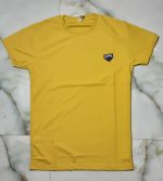 men’s cotton regular fit solid t shirt crew neck, short sleeves blue