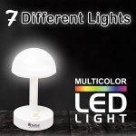 soroo bloom light multicolor table lamp umbrella design for bedroom and drawing room table (white)