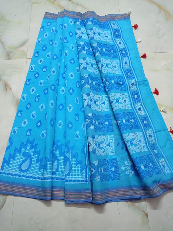 laptop printed saree cotton bland