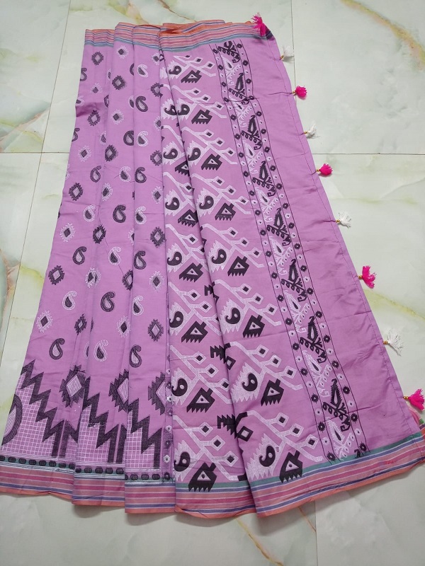 laptop printed saree cotton bland