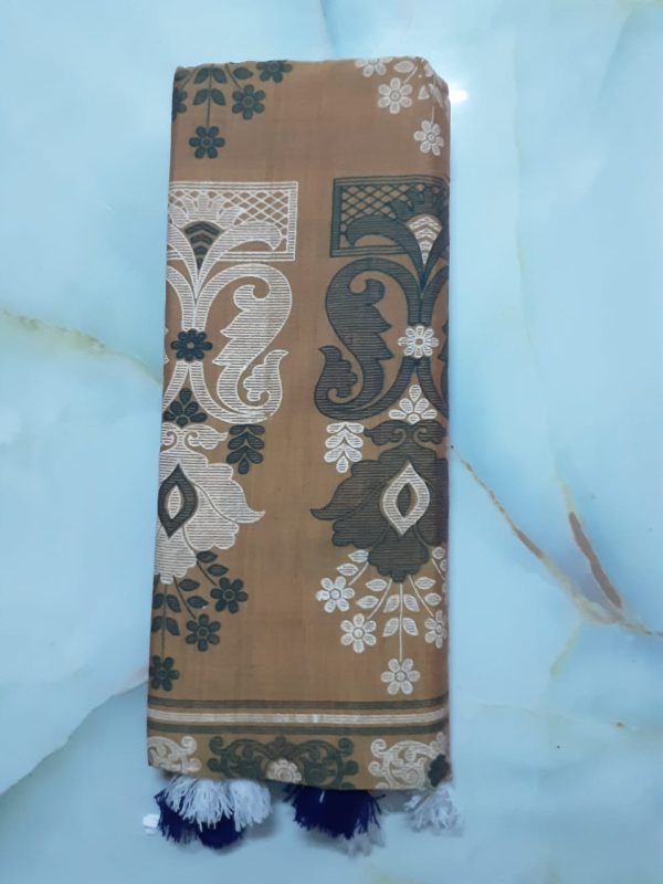 laptop printed saree cotton bland